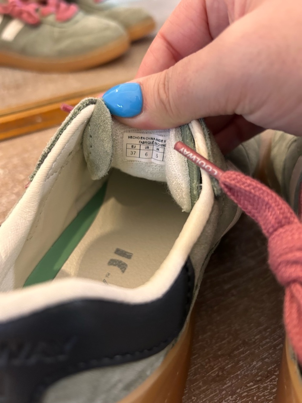 New Coolway Goal Sneakers Green Khaki - Picture 6 of 7